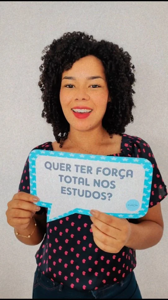 Imagem da publicação de Ingrid sobre a metodologia Kumon.