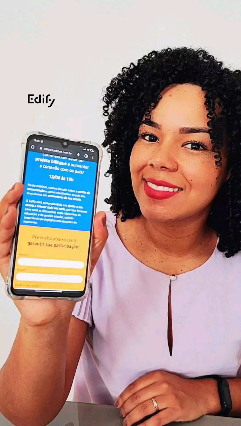 Imagem da publicação de Ingrid com Edify.